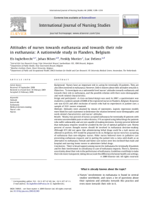 Attitudes of nurses towards euthanasia and towards their role in