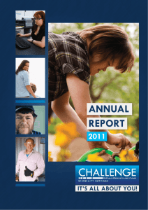 annual report - Challenge Community Services