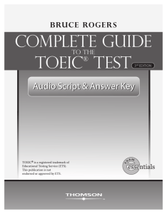 COMPLETE Guide TOEIC® TEST