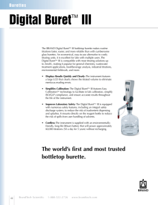 Digital BuretTM III - Midland Scientific Inc.