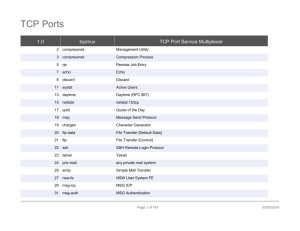 TCP Ports