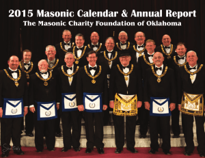 2015 Masonic Calendar & Annual Report