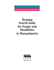 Housing Search Guide for People with Disabilities