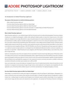 Lightroom Overview