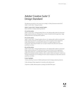 Adobe® Creative Suite® 3 Design Standard