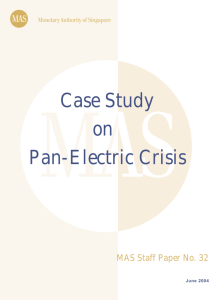 Case Study on Pan-Electric Crisis