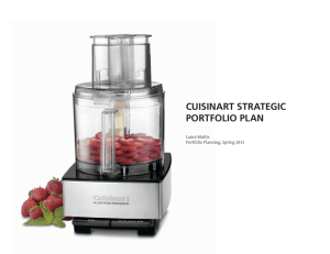 cuisinart strategic portfolio plan