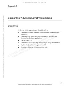 Elements of Advanced Java Programming