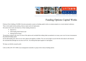 Funding Options Capital Works