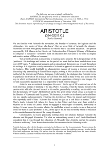 aristotle - International Bureau of Education