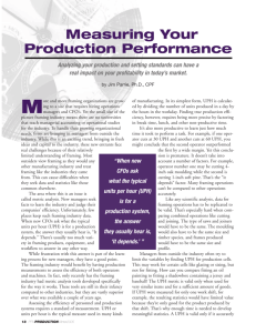 Measuring Your Production Performance