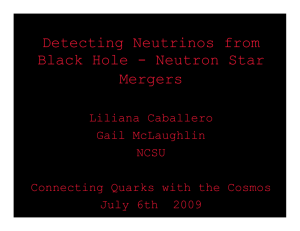 Detecting Neutrinos from Black Hole