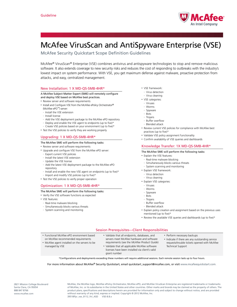 mcafee virusscan enterprise 8.8 installation guide