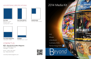 2014 Media Kit - Beyond Arts Magazine