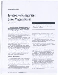 Toyota-styleManagement DnvesVirginiaMason