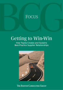 Getting to Win-Win - The Boston Consulting Group