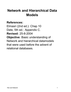 Network and Hierarchical Data Models