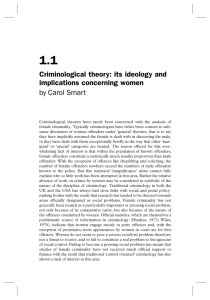Criminological theory: its ideology and implications concerning
