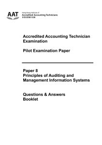 Paper 8 - Hong Kong Institute of Accredited Accounting Technicians