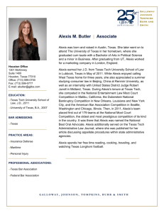 Alexis M. Butler | Associate - Galloway, Johnson, Tompkins, Burr