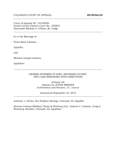 COLORADO COURT OF APPEALS 2015COA134 Court of Ap