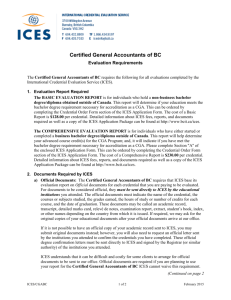 BCIT - ICES - CGABC Requirement's Sheet
