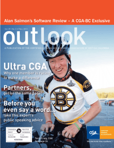 CGA Outlook Magazine Autumn 2012