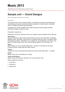 Sample unit - Grand Designs - Queensland Curriculum and