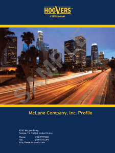 McLane Company, Inc. Profile