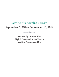 Amber's Media Diary