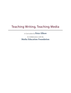 Teaching Writing, Teaching Media