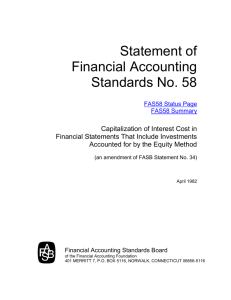 Statement of Financial Accounting Standards No. 58