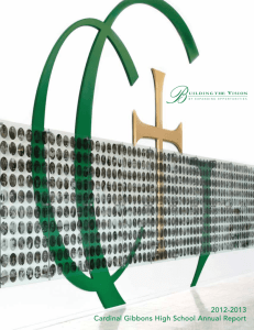 2012-2013 Cardinal Gibbons High School Annual Report