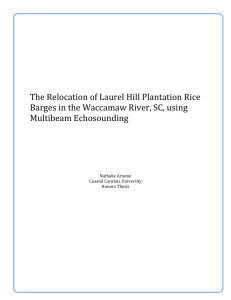 The!Relocation!of!Laurel!Hill!Plantation!Rice! Barges!in!the