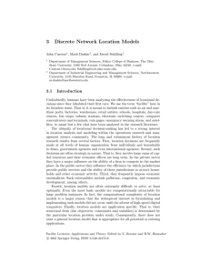 3 Discrete Network Location Models