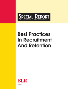 Best Practices in Recruitment and Retention