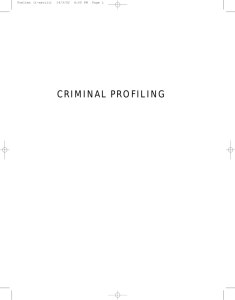 CRIMINAL PROFILING - Knowledge Solutions L.L.C.
