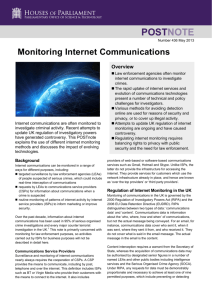 Monitoring Internet Communications