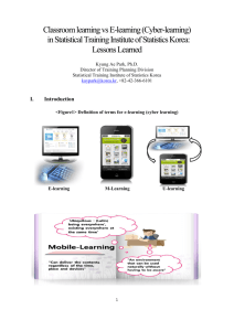 Classroom learning vs E-learning (Cyber