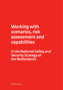 Working with scenarios, risk assessment and