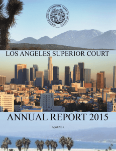 2015 Annual Report - Los Angeles Superior Court