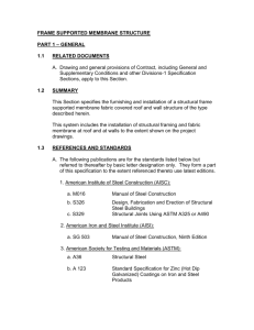 FRAME SUPPORTED MEMBRANE STRUCTURE PART 1