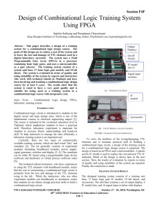 Design of Combinational Logic Training System Using FPGA