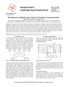 Development of Digital Logic Trainer for Student's Experimentation