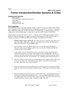 Trainer Introduction/Number Systems & Codes