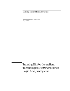 Training Kit for the Agilent Technologies 16600/700