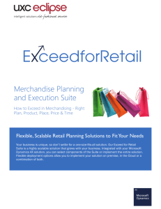 Merchandise Planning and Execution Suite