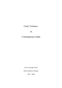 Caste Violence in Contemporary India