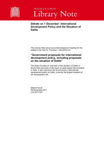 International Development Policy and the Situation of