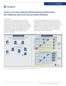 Core to Access Optical Networking Architecture for